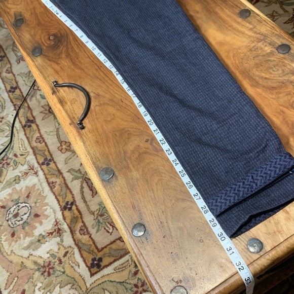 Ted Baker 30R Twill Weave Microprint Chino’s in Charcoal / Navy Lapaz - Picture 13 of 15